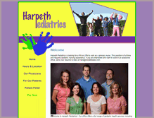 Tablet Screenshot of harpethpediatrics.com